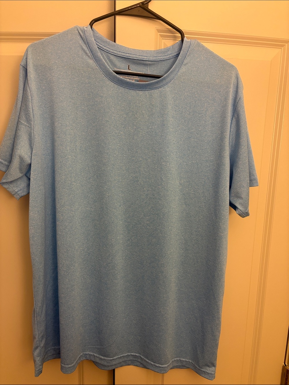Men's Short Sleeve Crew Neck T-Shirt in Light Blue